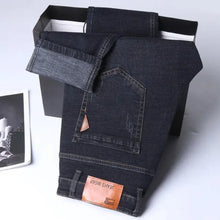 Load image into Gallery viewer, Classic Straight Stretch Denim Jeans
