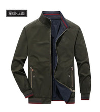 Load image into Gallery viewer, Reversible Slim Stand Collar Jacket
