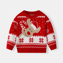 Load image into Gallery viewer, Winter Cartoon Knit Kids Pullover Sweater

