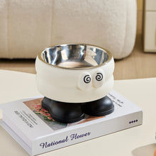 Load image into Gallery viewer, Cartoon Eye Elevated Steel Bowl
