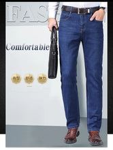 Load image into Gallery viewer, Classic Straight Stretch Denim Jeans
