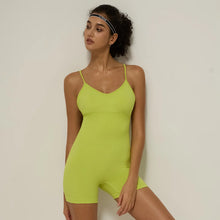 Load image into Gallery viewer, Yoga Sports Outfit for Woman Jumpsuit with Chest Pads Seamless Cross Straps One-piece Gym Quick-drying Running Fitness Clothes
