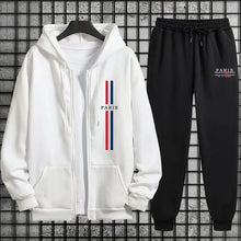 Load image into Gallery viewer, Womens Tracksuit Set 2026 Streetwear Paris Fashion 2 Pieces Outfit Zipper Hoodie and Joggers Autumn Winter Casual Sportswear
