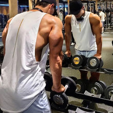 Load image into Gallery viewer, Men's Gym Clothing Summer Casual Tank Top Bodybuilding Sleeveless Shirt Sports Quick Dry Fitness Vest Workout Running Undershirt
