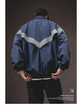 Load image into Gallery viewer, Reflective Hooded Bomber Jacket
