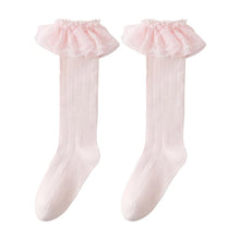 Load image into Gallery viewer, Lace Ruffle Baby Knee Socks

