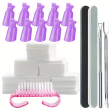 Load image into Gallery viewer, LULAA 10Pcs/16Pcs Plastic Nail Art Soak Off Cap Clip UV Gel Polish Remover Wrap Tool for Fingernail Removal Soak Off Clips
