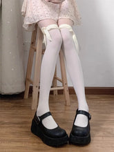 Load image into Gallery viewer, Lace Ribbon Knee High Socks
