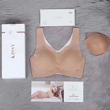 Load image into Gallery viewer, Kiss.y sports bra, such as kiss zero binding, no trace, no steel ring, quantum kiss vest bra set female

