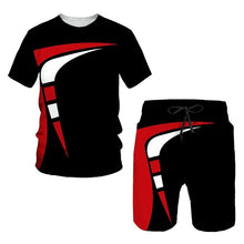 Load image into Gallery viewer, New Men's Tracksuits Summer round neck T-shirt Oversized Men Trend Casual Tracksuits 3D Print T-shirt Shorts 2 Piece Outfit
