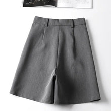 Load image into Gallery viewer, Suit Shorts Women's Summer New High-waist Slim Mid-pants A-line Wide-leg Pants
