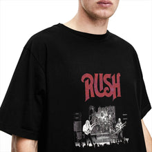 Load image into Gallery viewer, Men T Shirt Rush Band T Shirts Trendy Cool  Summer Tees Awesome Pure Cotton Clothing Birthday Gift,
