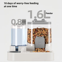 Load image into Gallery viewer, Cat Bowl Automatic Feeder with Spill Proof Design with Water Fountain Pet Food Dispenser for Small Medium Large Cats Dogs
