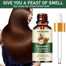 Load image into Gallery viewer, Rosemary Oil Hair Essential Coconut Oil Improve Hair Loss And Nourishes Strengthen Hair Roots Scalp Treatment Hair Care
