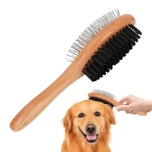 Load image into Gallery viewer, Pet Grooming Brush Double-sided Brush Comb Stainless Steel Needle Bristles Hair Brush Grooming Hair Remover Brush Pet Supplies
