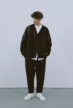 Load image into Gallery viewer, Retro Patchwork Knit Cardigan
