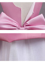 Load image into Gallery viewer, Elegant Mesh Bow Party Dress
