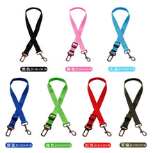 Load image into Gallery viewer, Adjustable Dogs Accessoires Pet Cat Dog Car Seat Belt Pet Seat Vehicle Dog Harness Lead Clip Safety Lever Traction Dog Collars
