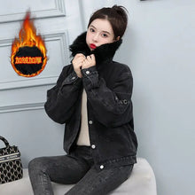 Load image into Gallery viewer, Coats Jean Jackets Women 2025 Winter Denim Jacket Designer Very Warm Latest Fashion High Quality Woman Coat Overcoat Cowgirl
