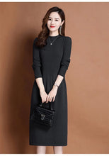Load image into Gallery viewer, Autumn Knit A-Line Sweater Dress
