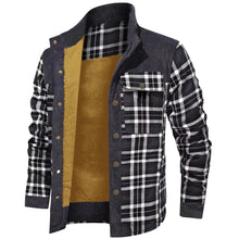 Load image into Gallery viewer, Men’s Quilted Flannel Shirt Jacket
