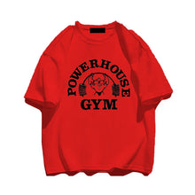 Load image into Gallery viewer, Summer Gym T-Shirts 100 Cotton Oversized Women's T Shirt Graphic Print Sporty Men Tee High Quality Men's Clothes Free Shipping
