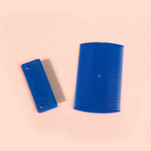 Load image into Gallery viewer, 4 Pack Flea Lice Comb, Stainless Steel Dog Cat Grooming Combs with Rounded Teeth, Double Sided Professional Pet Tear Stain Remover
