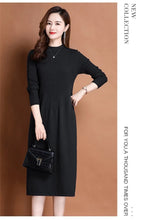 Load image into Gallery viewer, Autumn Knit A-Line Sweater Dress
