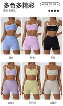 Load image into Gallery viewer, Woman Yoga Sport Outfit for Fitness Two Pieces Short Pant Sets Suits Tracksuit Sportswear Woman Gym Yoga Workout Clothes
