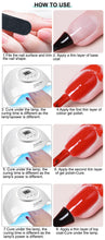Load image into Gallery viewer, Nail Art Kit With 4 Pcs/Set  Base Coat And Top Coat LED Light Curing Quick-drying Transparent Glossy Mirror Lasting Nail Art Gel
