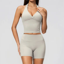 Load image into Gallery viewer, Yoga Outfit Set Fitness Two-Piece Set With No Embarrassing Lines Butt-Lifting Running Shorts Leggings Yoga Suit Athletic Wear
