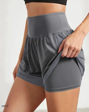 Load image into Gallery viewer, Women's sports shorts, sportswear, double-layer running shorts, 2-in-1 beach shorts, summer gym fitness training, jogging shorts
