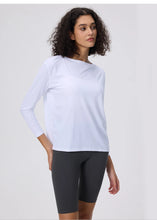 Load image into Gallery viewer, Yoga Long Sleeve Workout Top Running Clothes Physical Shirts &amp; Blouses Top Fitness Loose T-shirt Clothing Sportswear Woman Gym
