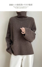 Load image into Gallery viewer, Elegant Merino Turtleneck Knit Sweater
