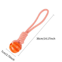 Load image into Gallery viewer, Pet Toy Dog Bite-Resistant Cotton Rope Hand-Held Treat Ball for Teeth Cleaning and Training, Interactive Educational Toy Ball
