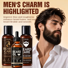 Load image into Gallery viewer, Men's Beard Oil Set, Moisturizing Beard Care Serum for Softening Dry Rough Hair, Enhancing Shine and Smooth Groomed Look
