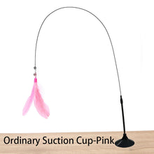 Load image into Gallery viewer, Interactive Cat Toy Handfree Cat Stick Playing Kitten Playing Teaser Wand Toy Suction Cup Bird/Feather Cat Wand Pet Supplies
