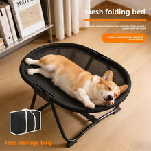 Load image into Gallery viewer, Elevated Pet Cot Bed for Dogs &amp; Cats, All Seasons Breathable Pet Bed, Portable Foldable Outdoor Pet Supplies
