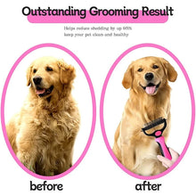 Load image into Gallery viewer, Pet Deshedding Brush Cat Comb Self Cleaning Hair Remover Grooming Tool for Dog and Cats De-Matting Comb Cleaning Pets Supplies
