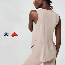 Load image into Gallery viewer, Yoga Sport Top Women Gym T Shirt Workout Clothing Wear Loose Cover Hip Shirt Quick Dry Vest Cropped Blouse Cool Tank Tops
