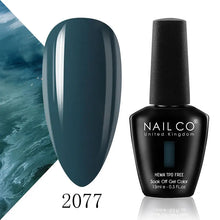 Load image into Gallery viewer, NAILCO 15ml Nail Gel Polish Semi Permanent UV Varnish Nails Art Gel Vernis Manicure TOP BASE Nails Products Supplies Equipment
