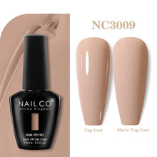 Load image into Gallery viewer, NAILCO 333 Colors Gel Nail Polish Semi Permanent Varnishes Nails Art Design Hybrid Soak Off Top Base Coat UV Gel Manicure 15ml
