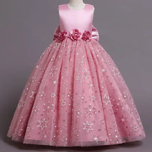 Load image into Gallery viewer, Elegant Mesh Bow Party Dress
