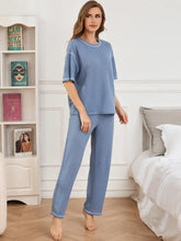 Load image into Gallery viewer, Solid Knit Two Piece Pajama
