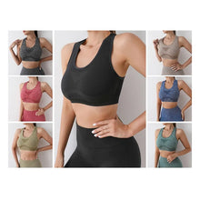 Load image into Gallery viewer, Women Seamless Yoga Set With Gym Shorts Sport Bras Brassiere Workout Tops And Fitness Leggings Clothing For Athletic Training
