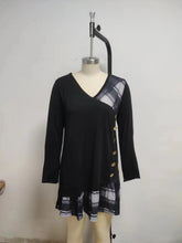 Load image into Gallery viewer, Elegant Button Detail Loose Dress
