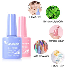Load image into Gallery viewer, Venalisa VIP4 Nail Gel Polish HEMA/TPO FREE Full Coverage Beautiful Semi Permanent Soak Off UV LED Gel Nail Polish Gel Lacquer

