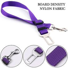 Load image into Gallery viewer, Pet Dog Car Adjustable Safety Belt Harness Safe Lever Traction Collar Car Magic Clip Seat Belt Pet Supplie Auto Accessories
