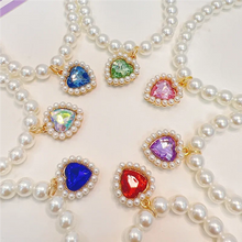 Load image into Gallery viewer, Adjustable Pet Pearl Necklace Accessories for Cats Gotas Animals Fashion Rhinestones Sphynx Cat Collar Kitten Dog collier chat
