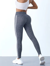 Load image into Gallery viewer, Yoga Leggings Women Striped Slim Sports Pants High Waist Hip Liftting Casul Tights Workout Running Stretchy  Gym Leggings
